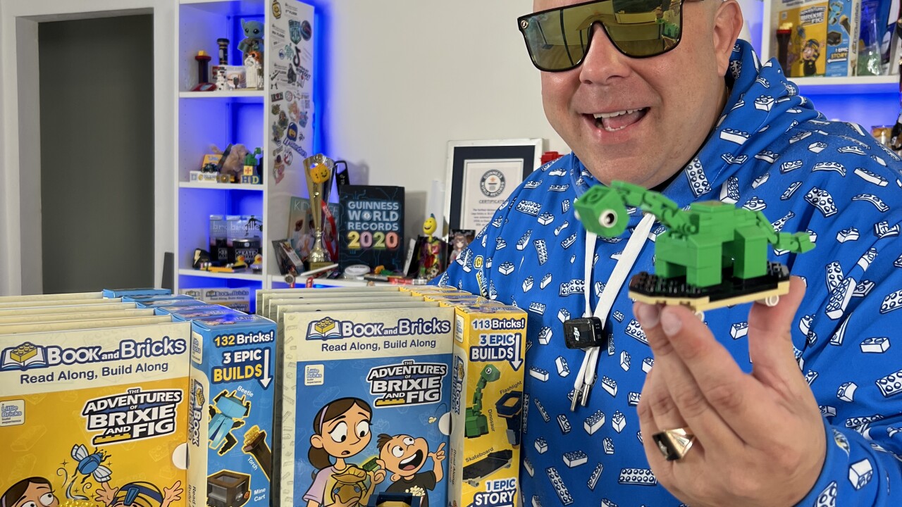 World record holder walks on Legos for a good cause